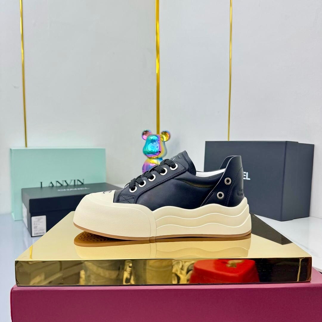 Chanel 2025 SS Loafers Panda Shoes Original Calfskin Casual Sneakers - LY00320