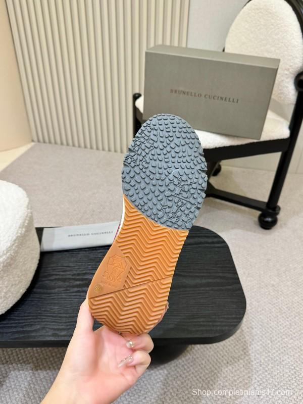 Brunello Cucinelli Casual Sneakers with Seasonal Colors and Retro Design - KFY00320