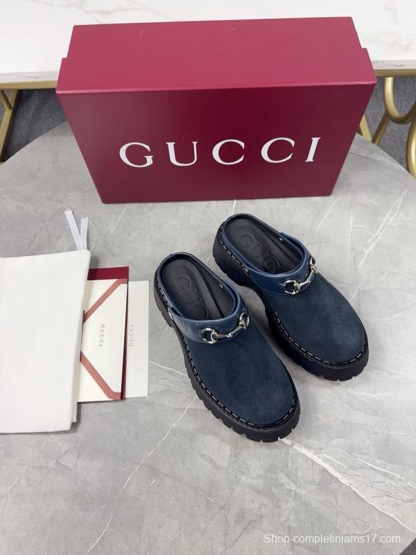 Gucci GG Platform Loafers with Lug Sole - KFY00280