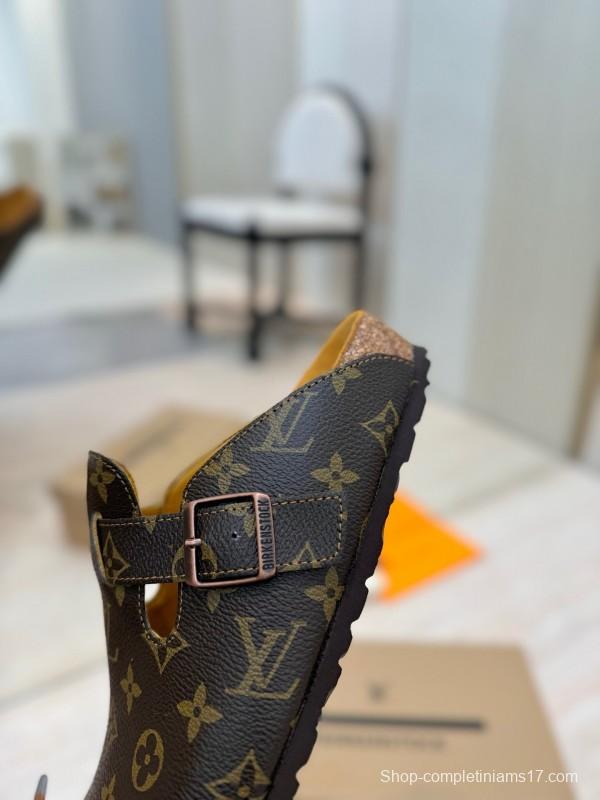 Louis Vuitton Boston Closed-Toe Soft Sole Mule Slippers - KFY00300