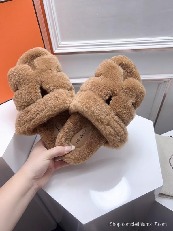 H Erjia Fur Slippers - LY00270