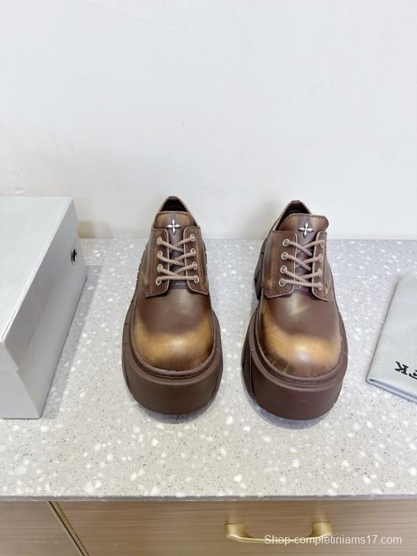 Smfk 2025 SS Collection Platform Derby Shoes with Thick Sole - LY00260