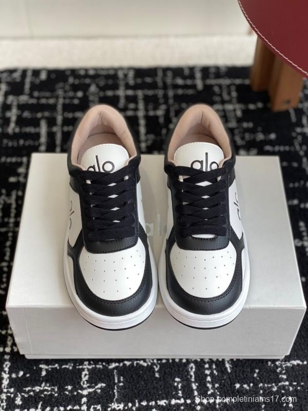 Alo 2025 SS Two-Tone White Sneakers Chunky Sole Comfort Casual - KFY00280