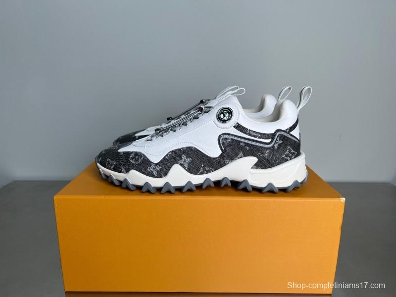 LV RUSH Calfskin Metal LV Circle Accessory Slip-Resistant Low-Top Casual Lifestyle Shoes - YC