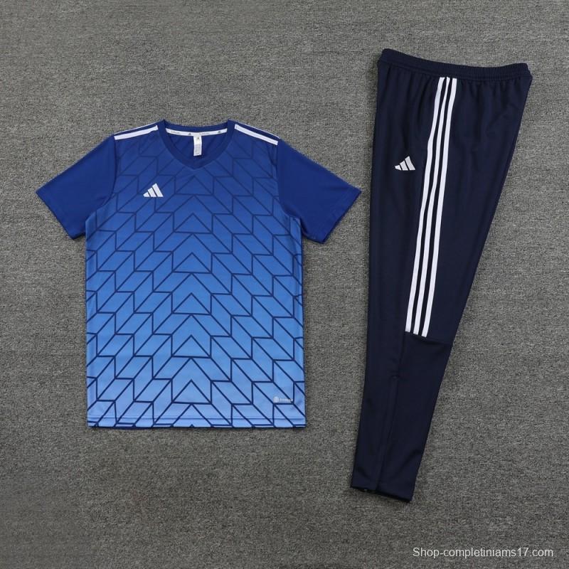 2025 Adidas Royal Blue Full Zipper Jacket+Long Pants