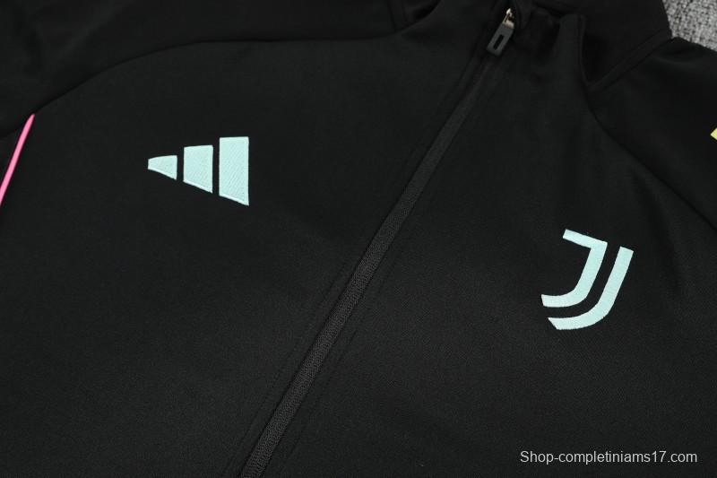 25/26 Juventus Black FULL Zipper Jacket Tracksuit +Long Pants