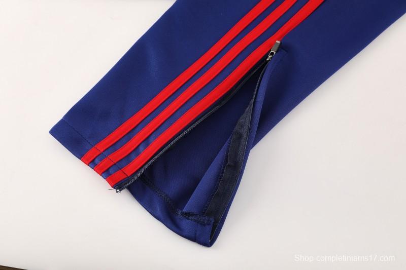 25/26 Arsenal FC Royal Blue Full zipper Jacket Tracksuit+ long pants