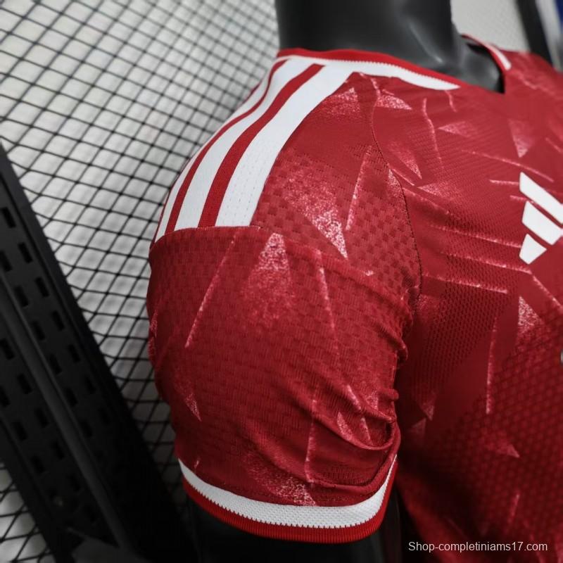 25/26 Player Version  Liverpool Home Red Abstract Pattern Jersey