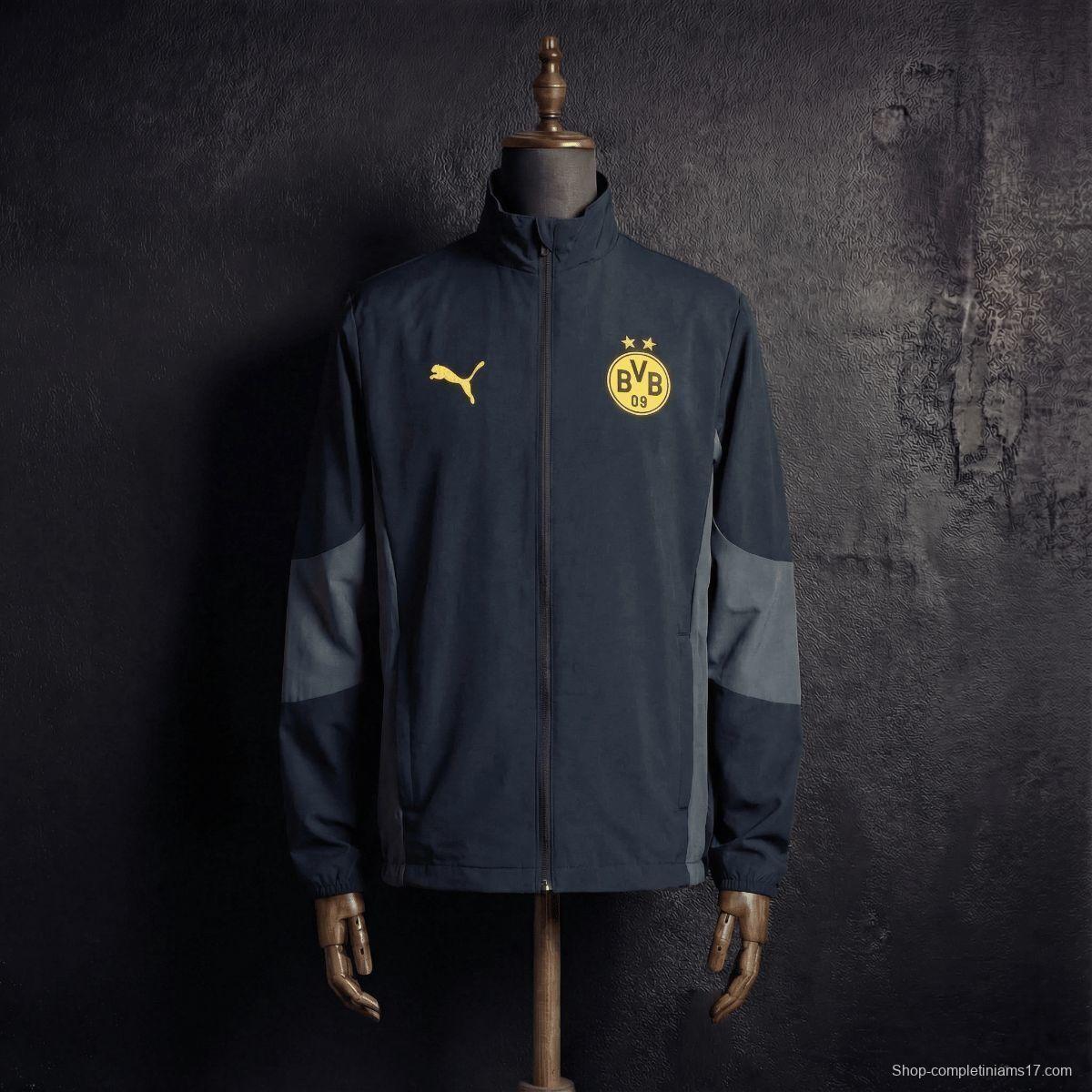 2026 Dortmund Black Reversible Jacket Windbreaker