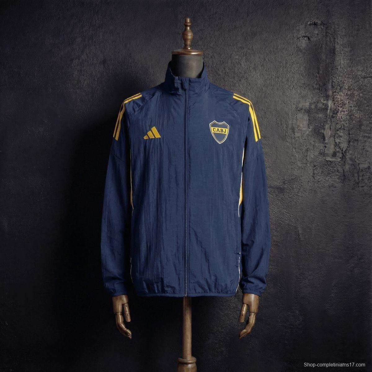 2026 Boca Juniors Black Jacket Windbreaker