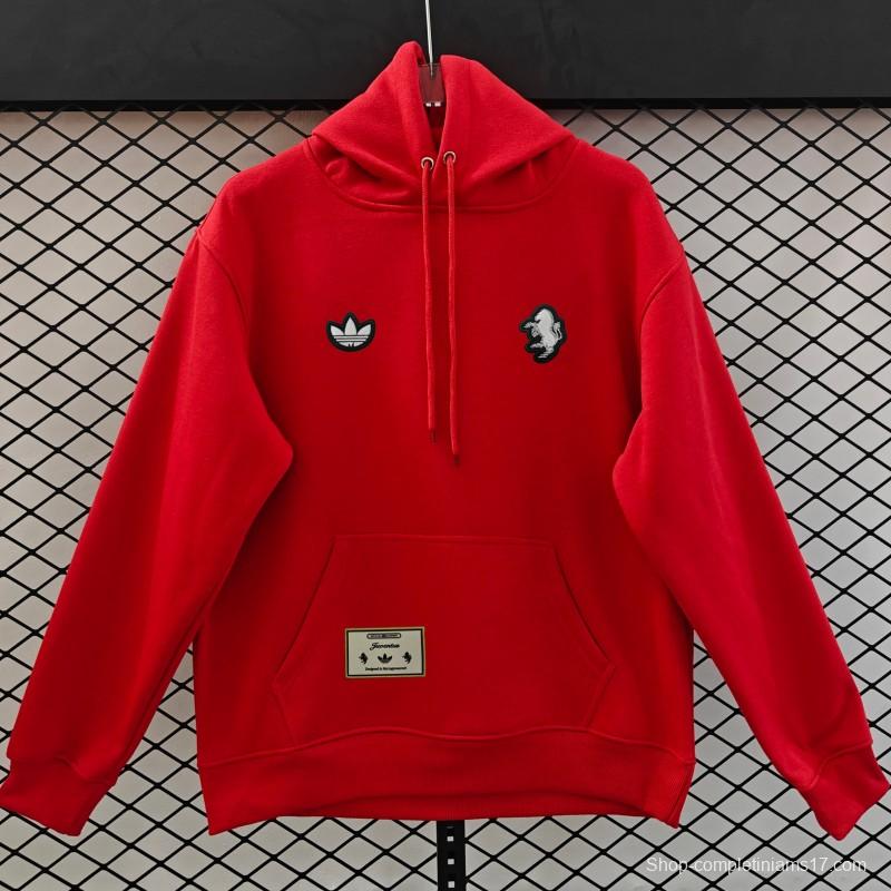 25/26 Juventus Embroidered Logo Hoodie 9 Colors