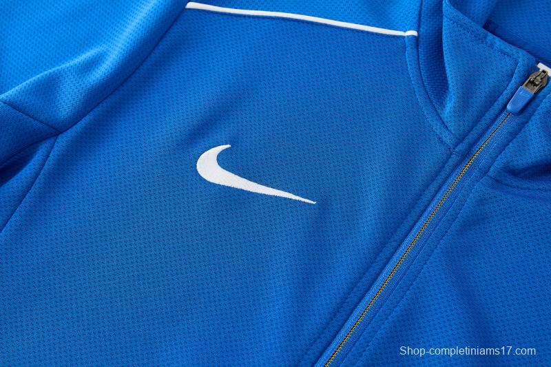2026 NIKE Blue Full Zipper Jacket + Long Pants