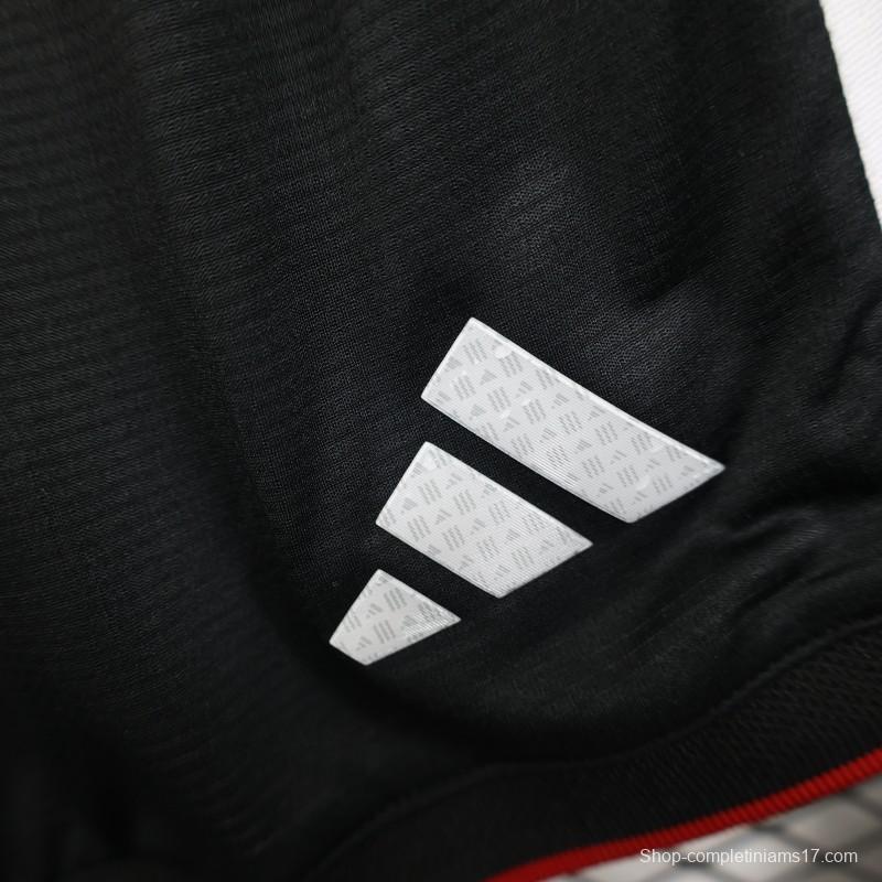 2026 Player Version Germany Black with White Stripes Shorts
