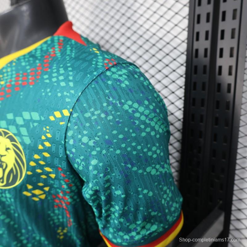 2026 Player Version Cameroon Green with Colorful Dot Pattern Jersey