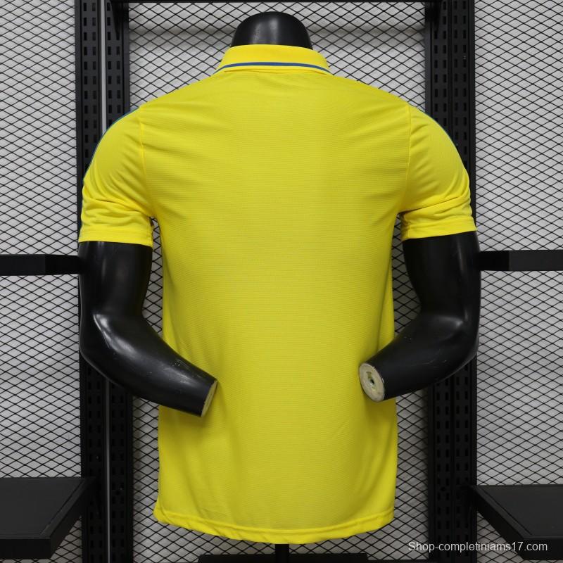Player Version 2026 Colombia Yellow POLO Jersey