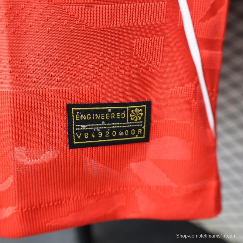 2026 Player Version England Red with Abstract Graphic Pattern Jersey