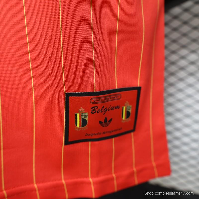 Player Version 2026 Belgium Red Terrace Icons White Jersey