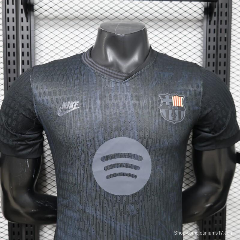 Player Version 26/27 FC Barcelona All-Black with Spotify Sponsor Special Edition Jersey