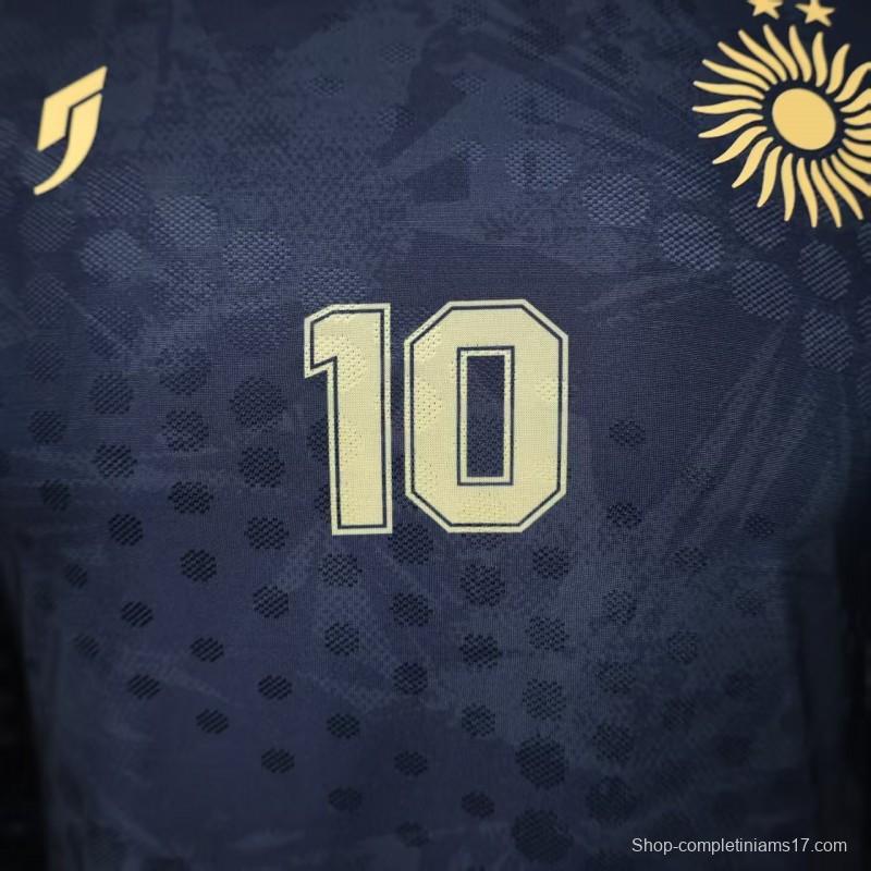 Player Version 2026 Argentina Black with Gold Sun Special Edition Jersey