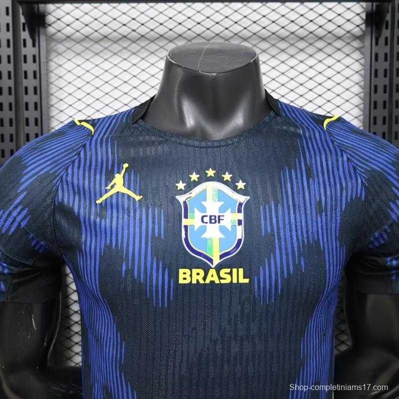 Player Version 2026 Brazil × Jordan Brand Away Navy Blue Jersey