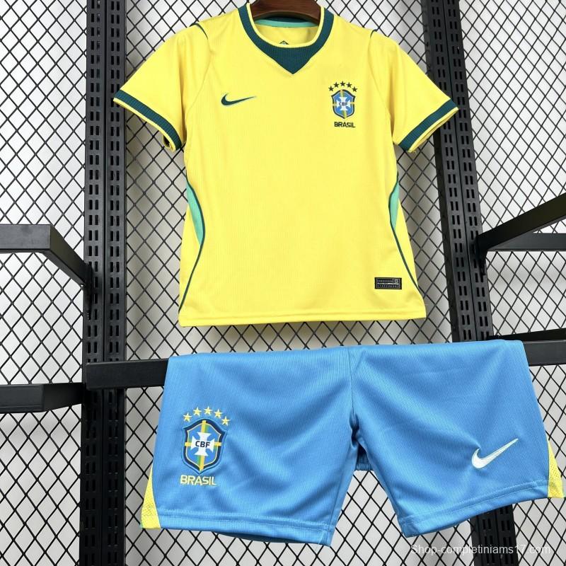 2026 Kids Brazil World Cup Home Kit