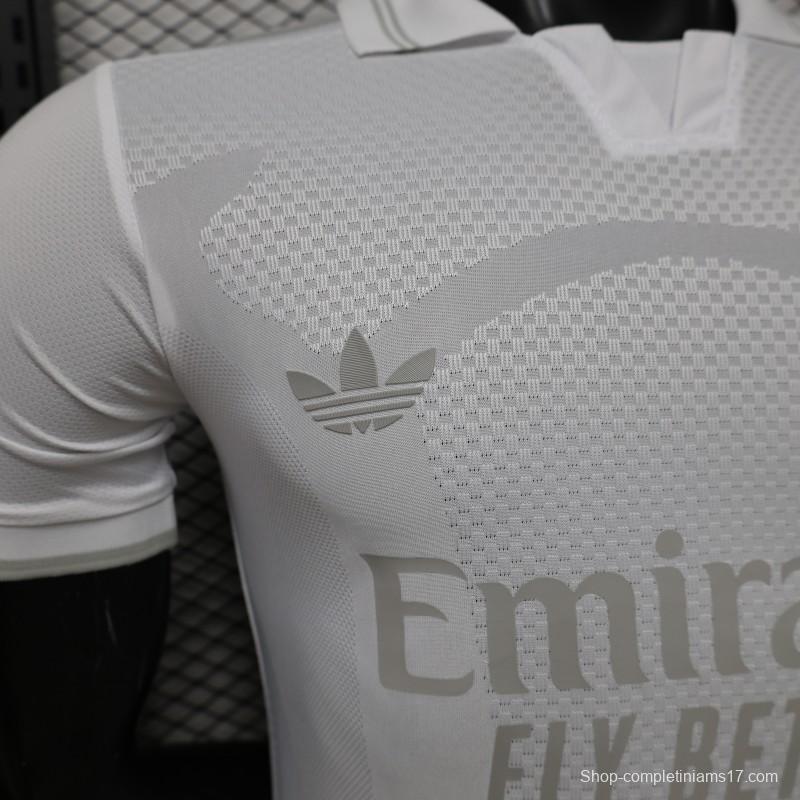 Player Version 26/27 Real Madrid All-White Tonal 125th Anniversary Jersey