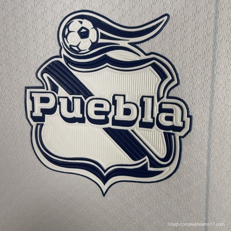 Player Version 25/26 Club Puebla White with Blue Home Jersey