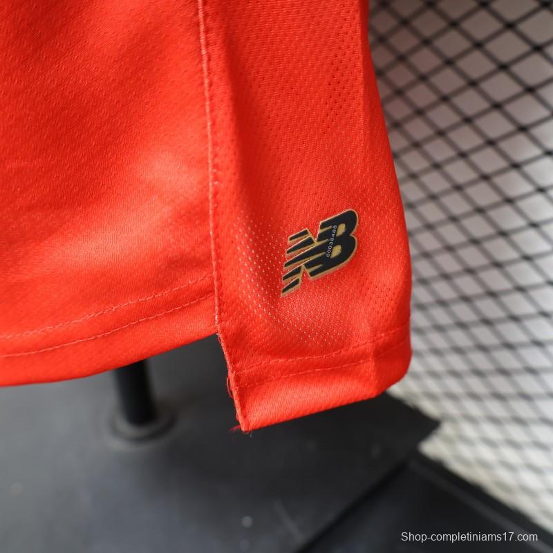 Player Version 26/27 Deportivo Toluca FC Red with Circular Stripe Pattern Home Jersey