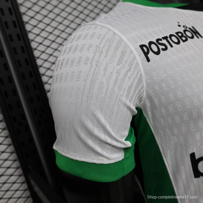 Player Version 26/27 Atlético Nacional White & Green Accent Away Jersey