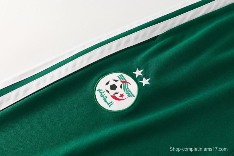 26/27 Algeria  Dark Green  Zipper Training Jacket Tracksuit + Long Pants (Adidas)