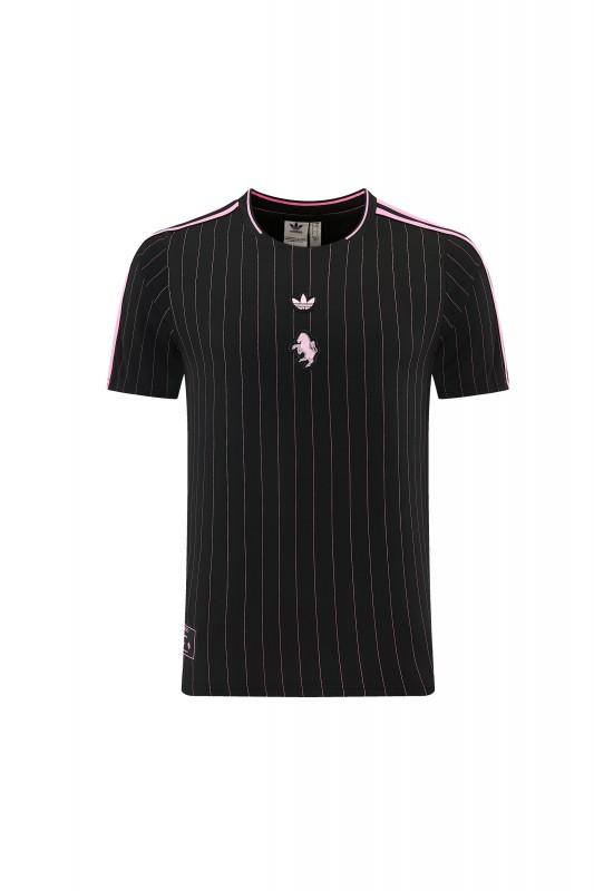2026/27 Inter Miami CF Black Pinstripe Short Sleeve+Soccer Shorts