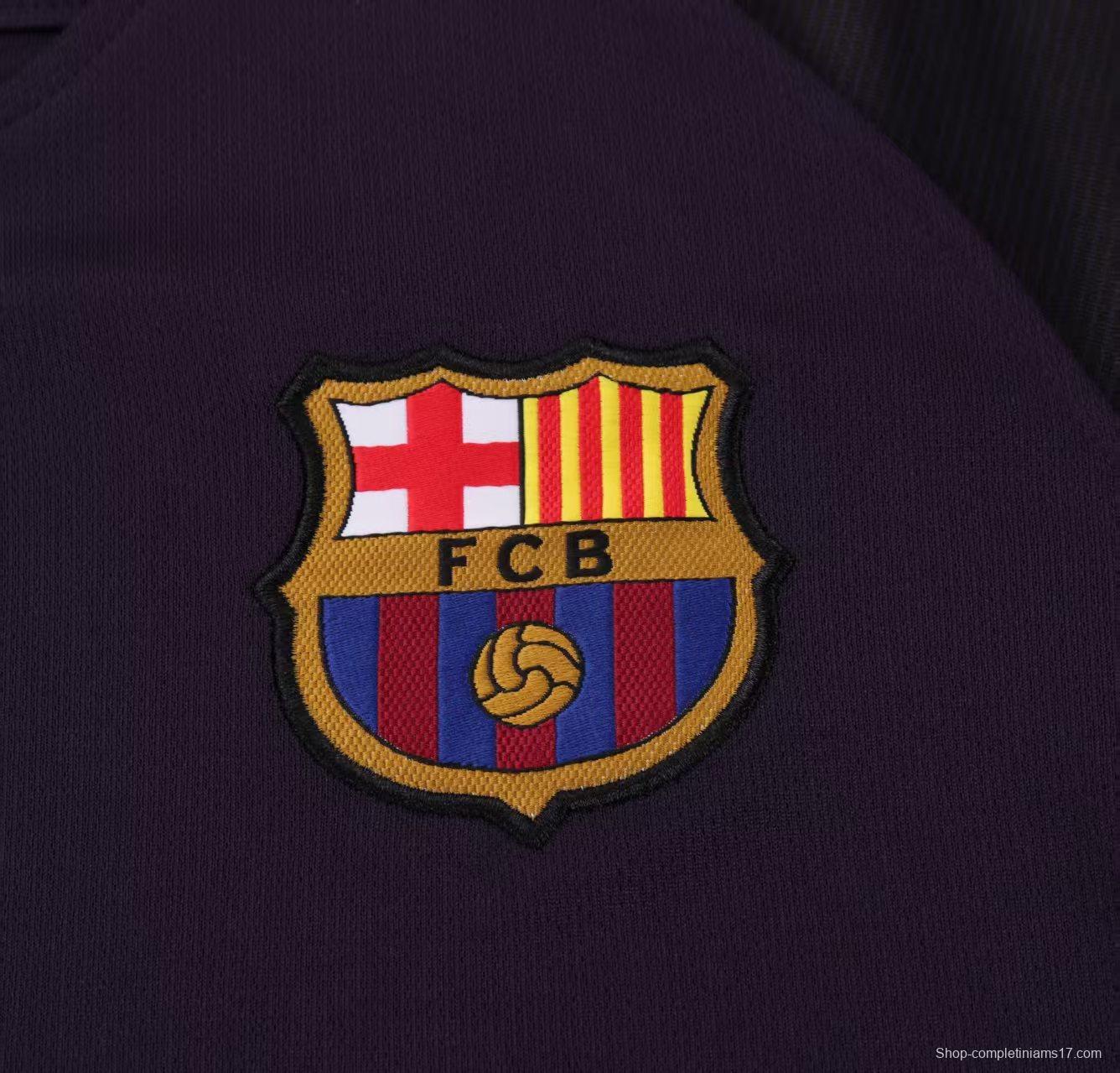 Retro Kids 16/17 FC Barcelona Away Jersey