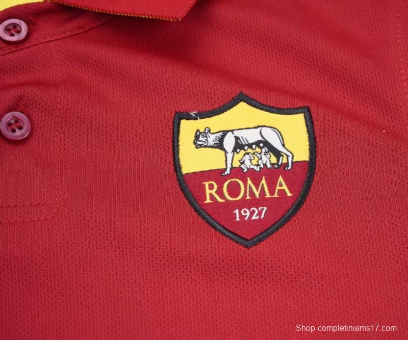 Retro Kids 14/15 AS Roma Maroon Home Jersey