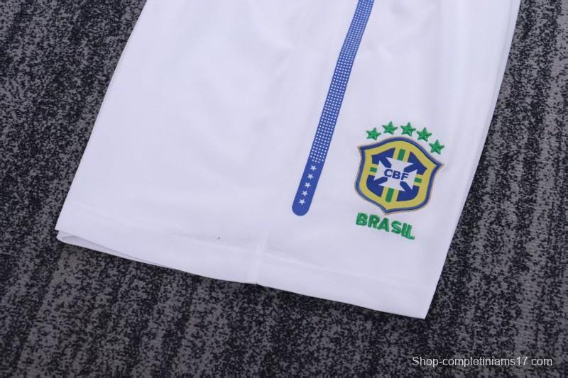 Retro 2010/11 Kids Brazil Blue & White Away Jersey