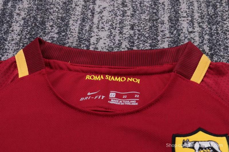 Retro Kids 17/18  AS Roma Home Jersey