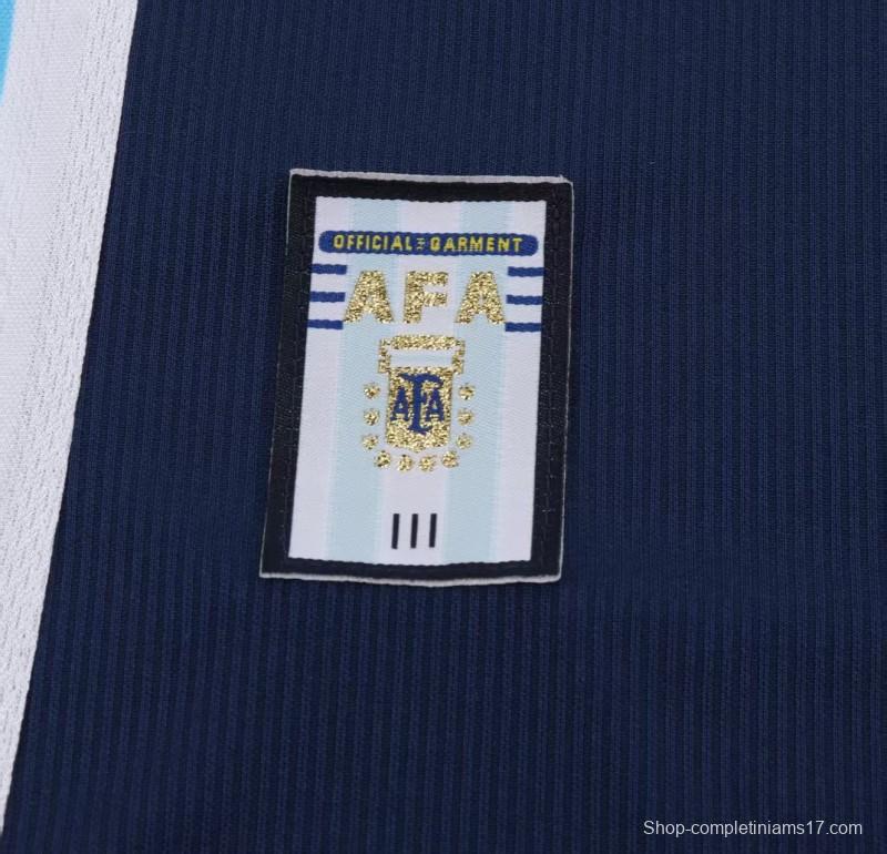 Retro Kids 1998 Argentina Away Jersey