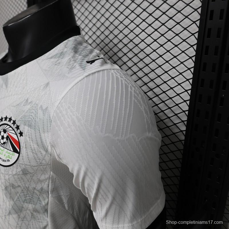 Player Version 2026 Egypt White with Grey  Away Jersey