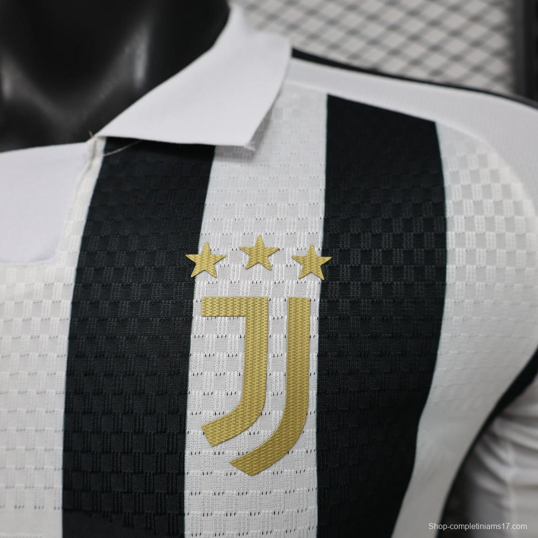Player Version 26/27 Juventus Home Long Sleeve Jersey