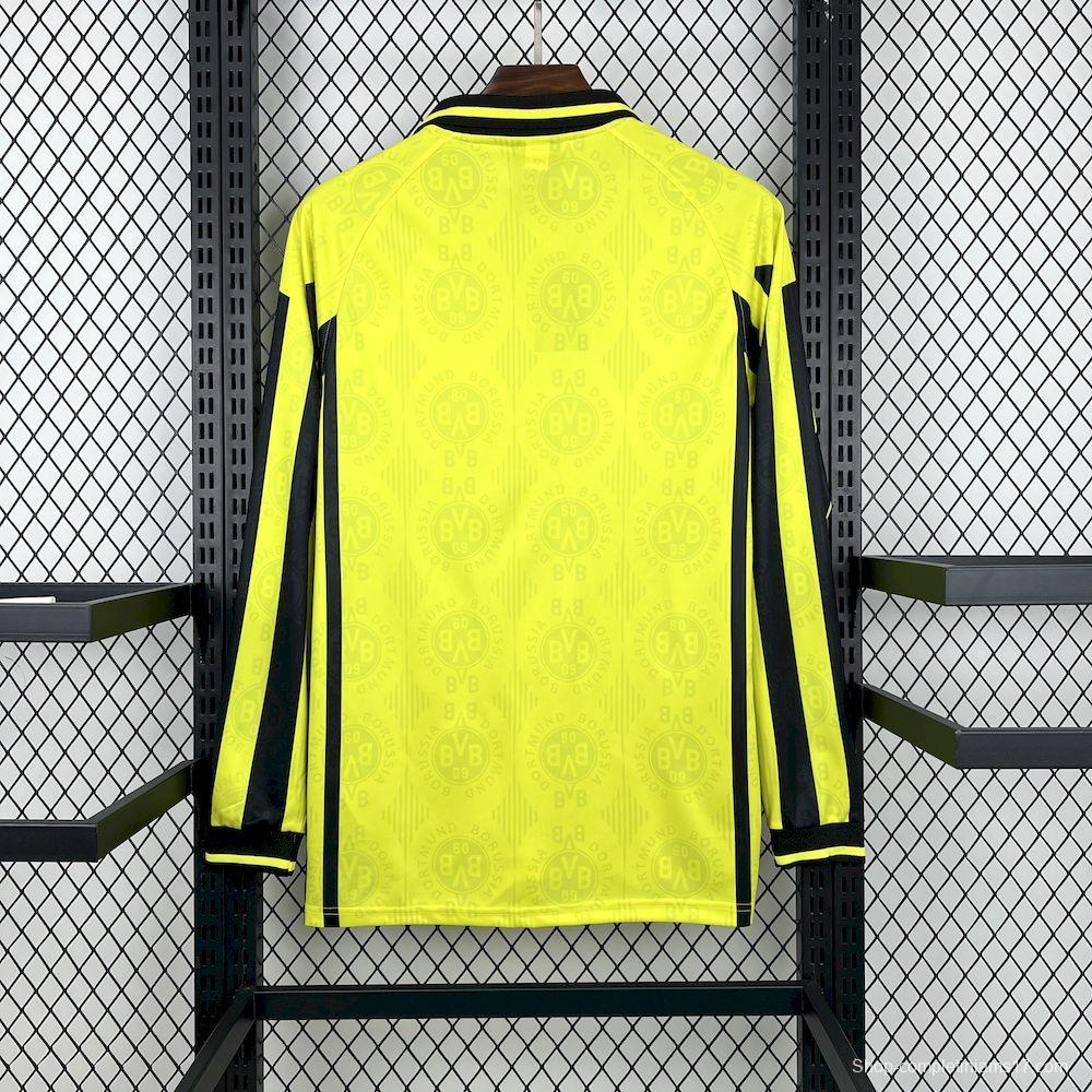1996/97 Retro Borussia Dortmund Home Long Sleeves Jersey