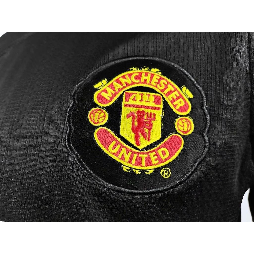 Retro 07/08 Manchester United Away Black Long Sleeve Jersey