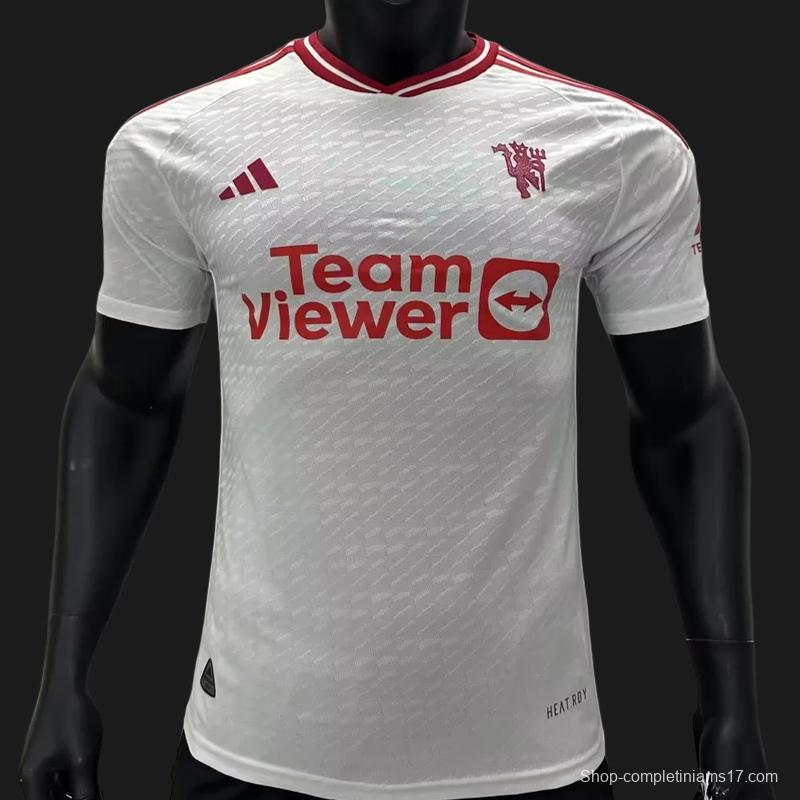 Player Version 23/24 Manchester United Third White Jersey