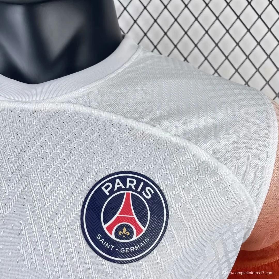 Player Version 23/24 PSG White Training Pre-Match Jersey