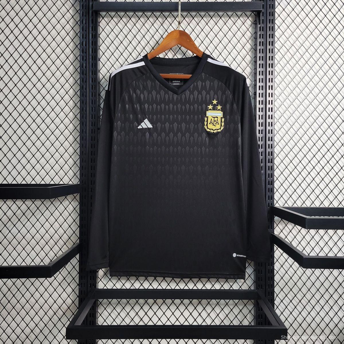 23-24 Argentine Black Long Sleeve Jersey