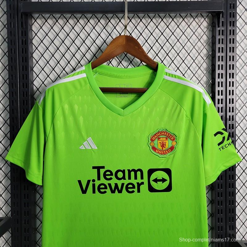 23/24 Manchester Untied Green Goalkeeper Jersey