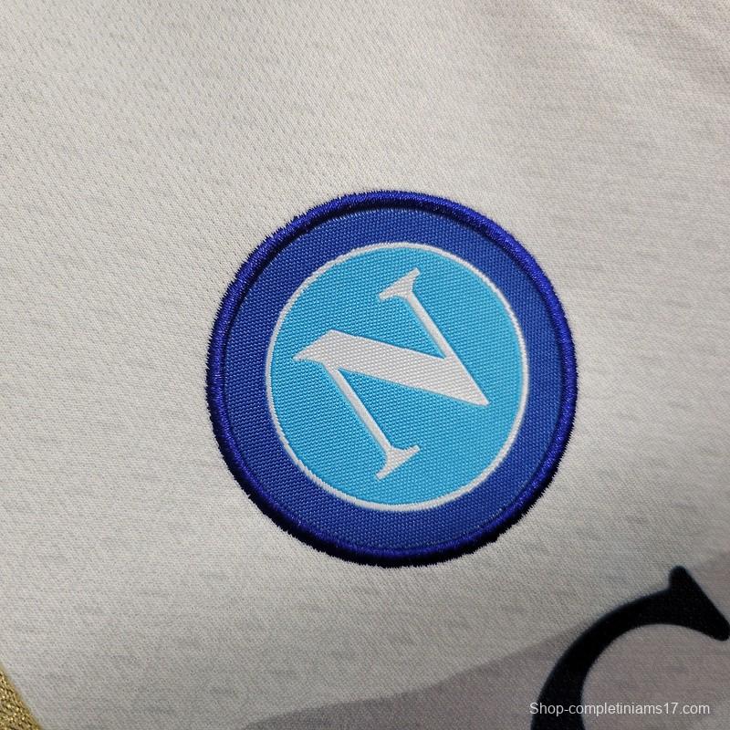 23/24 Kids Napoli Away White Jersey