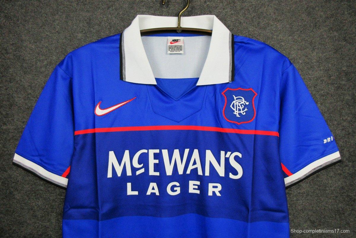 Retro 97/99 Glasgow Rangers Home Jersey