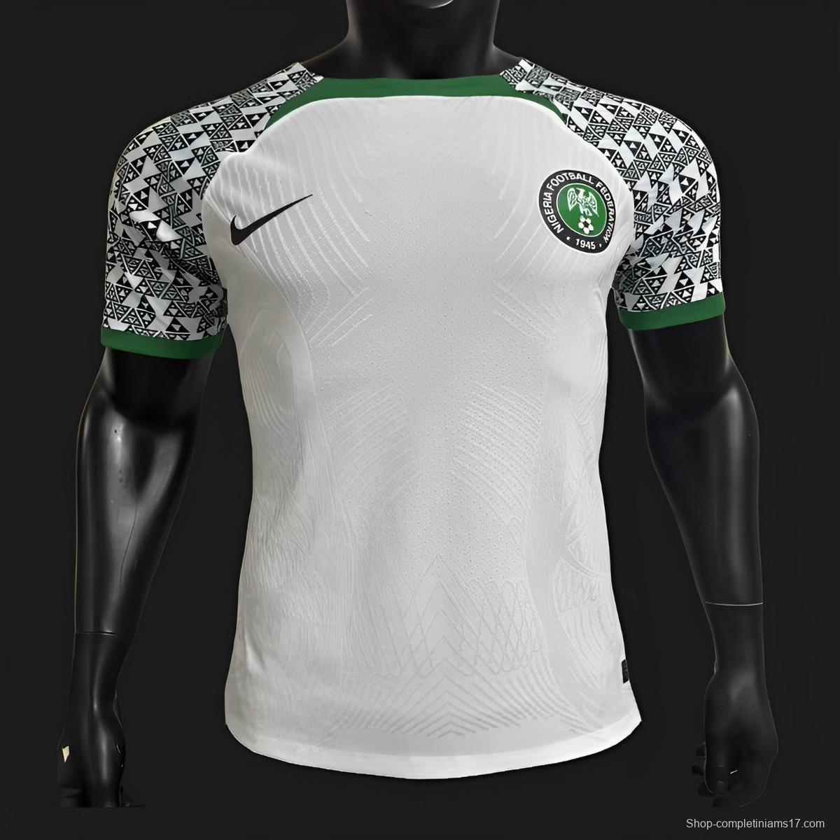 Player Version 2022 Nigeria White Jersey