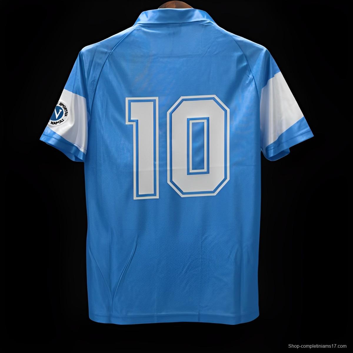 Retro 90/91 Napoli Home Second Jersey