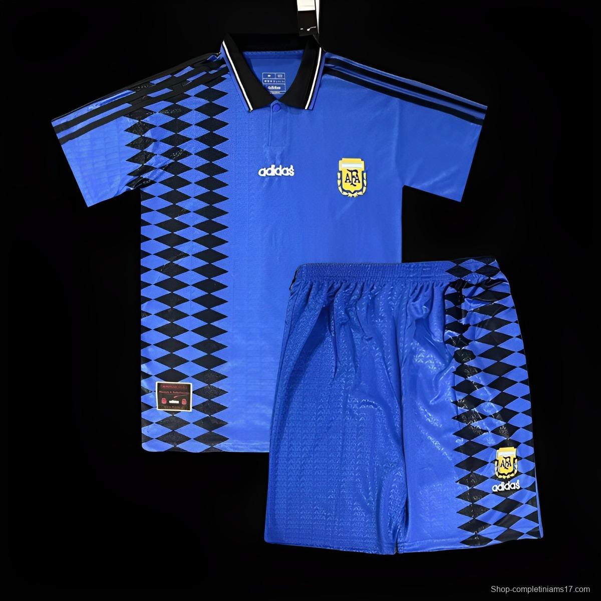 Retro Kids 1994 Argentina Away Jersey