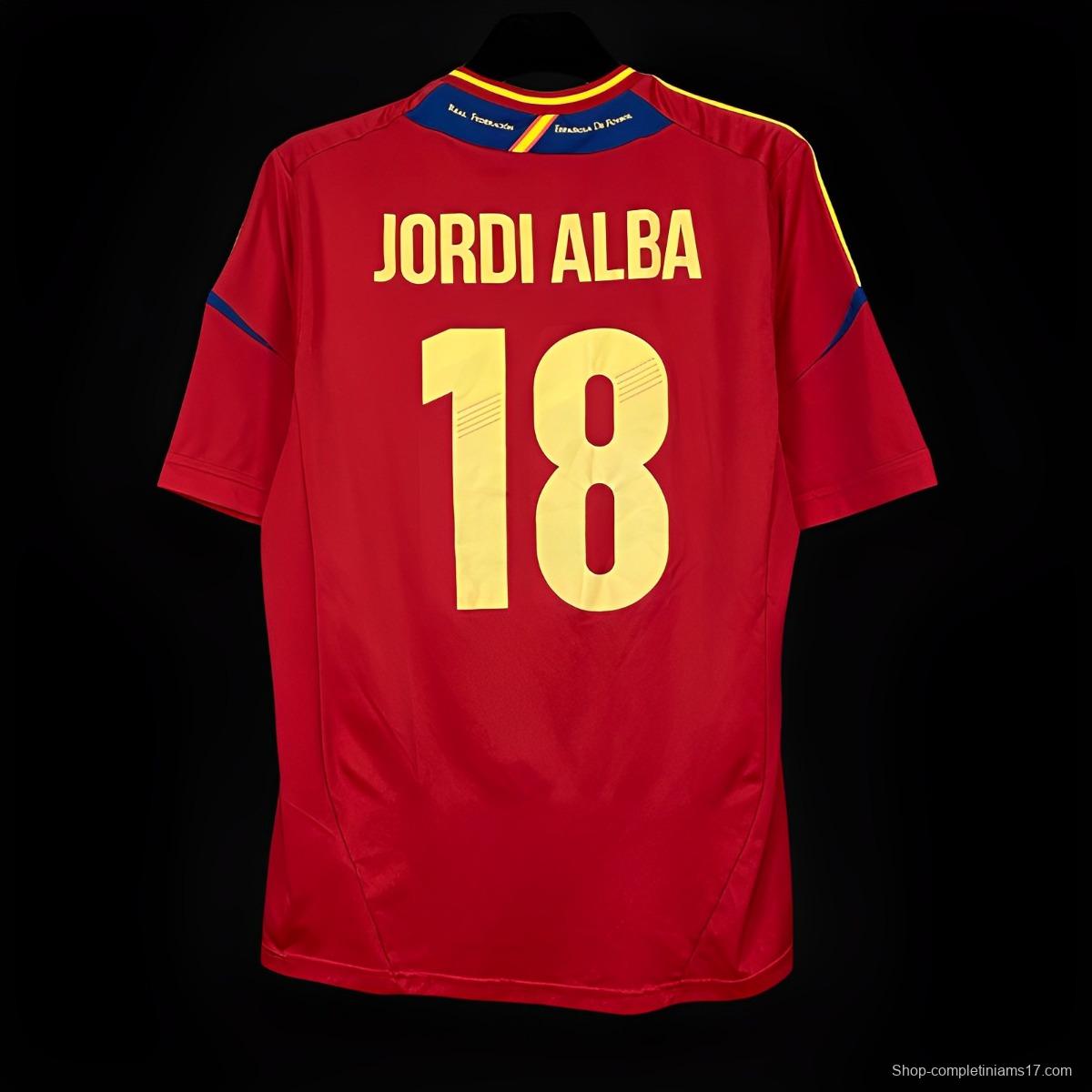 Retro 2012 Spain Home Jersey